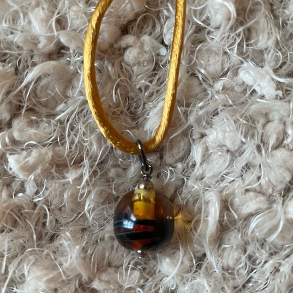 Painted Glass Bead Pendant - Picture 6 of 7